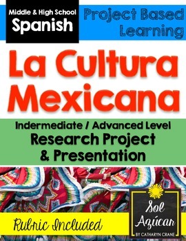 Preview of Mexico Culture Research Project - Intermediate and Advanced Spanish