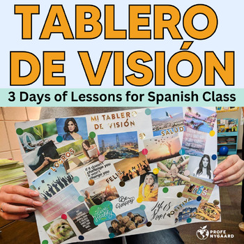 Preview of Proyecto: Tablero de visión- Vision Board Project for Advanced Spanish