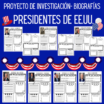 Preview of Proyecto de investigación sobre los presidentes de Estados Unidos Biografía