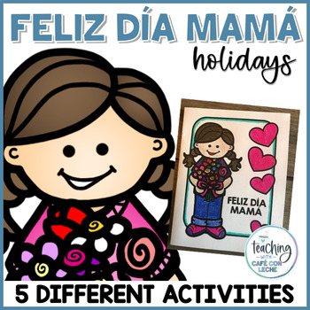Preview of Actividades para el día de la madre - Mother's Day Activities in Spanish