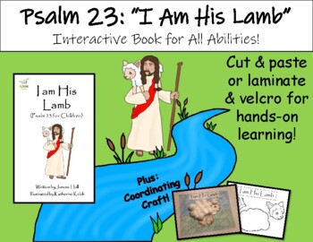 Preview of Psalm 23 Book; The Lord Is My Shepherd; I Am His Lamb; Interactive Book