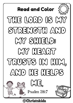 Psalm 28: 7 Colorable Stickers [Book]