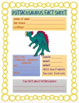 Dinosaur worksheets