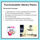 Psychoanalytic Literary Theory / Criticism