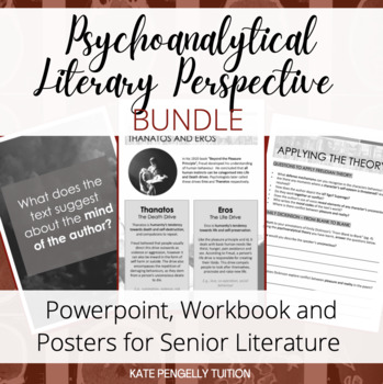 Preview of Psychoanalytical Literary Perspective Bundle - Resources for Senior Literature