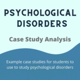 Psychological Disorder Case Studies Review Material and Ex