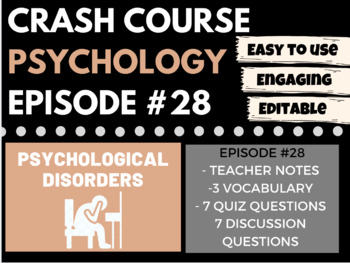 Preview of Psychological Disorders: Crash Course Psychology #28