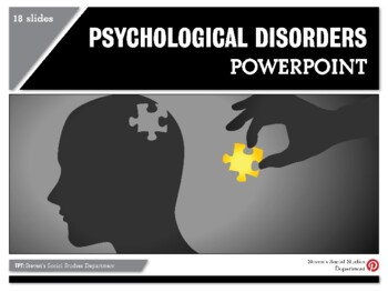 Preview of Psychological Disorders PowerPoint