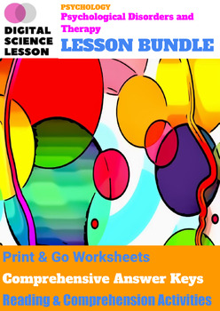 Preview of Psychological Disorders and Therapy (9-LESSON PSYCHOLOGY BUNDLE)