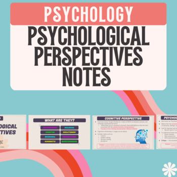 Preview of Psychological Perspectives Notes (PPT)