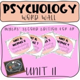 Psychology AP Vocab Word Wall, Unit 2
