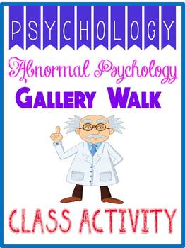 Preview of Psychology Abnormal Gallery Walk Mental Disorder Project