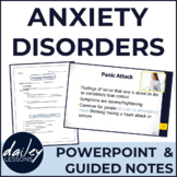 Psychological Disorders - Anxiety Disorders PowerPoint wit