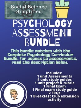 Preview of Psychology Assessment Bundle