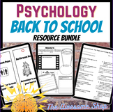 Psychology Back to School Bundle For High School