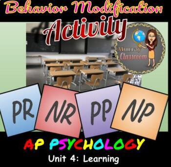 Preview of Psychology Behavior Modification Activity Unit 4