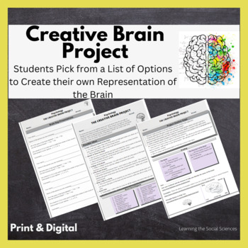 Preview of Psychology Brain Project : Students Pick from a List of Creative Ideas