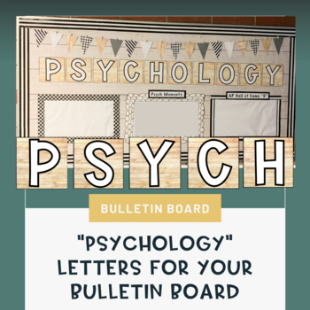 Preview of Psychology Bulletin Board Letters (FREE)