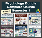 Psychology Bundle! Complete Course Semester 1 (Entire Store!)