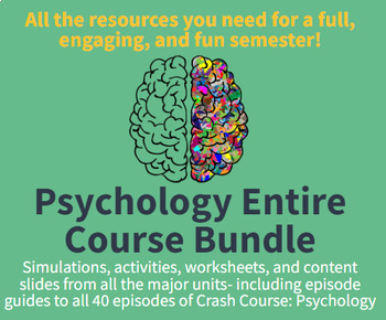 Preview of Psychology Full Course Bundle- Everything you need for an engaging year!