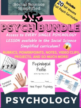 Preview of Psychology Bundle: Entire Curriculum Set