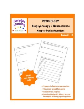 Preview of Psychology Chapter Outline Review Questions Biopsychology Neuroscience