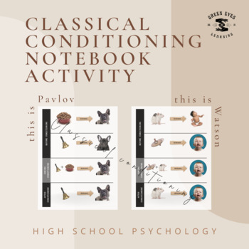 Preview of Psychology Classical Conditioning Notes Activity/Interactive Notebook