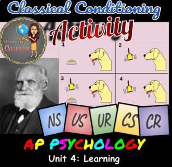 Preview of Psychology Classical Conditioning Scenario Activity Unit 4