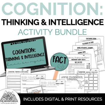 Preview of Psychology: Cognition: Thinking & Intelligence Activity Bundle