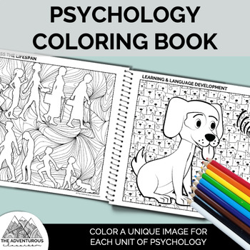 Preview of Psychology Coloring Book/Coloring Pages
