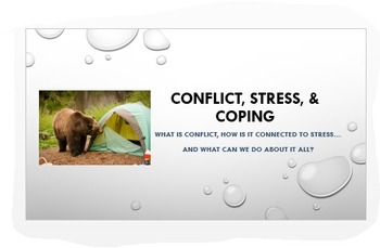 Preview of Psychology: Conflict, Stress & Coping ~ Engaging, Analytic PPT Slide Deck