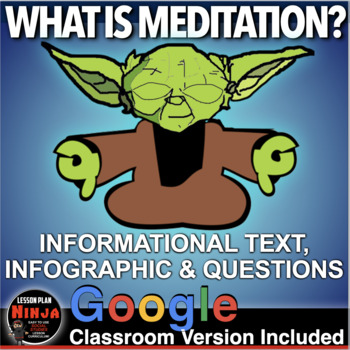 Preview of Psychology: Consciousness: Meditation Info Text/Infographic + Digital Resource