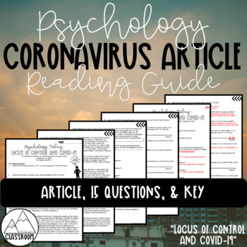 Preview of Psychology Coronavirus Article Reading Guide - Locus of Control