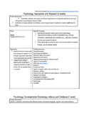 Psychology Curriculum, unit outlines, essential questions,