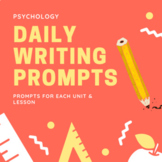 Psychology "Do Now" Writing Prompts & Slides