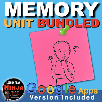 Preview of Psychology Memory Unit- PPTs, Worksheets, Guided Notes, Kahoot, Test, GoogleApps