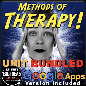 Preview of Psychology Therapy Unit: PPTs, Worksheets, Guided Notes, & Test + GoogleApps