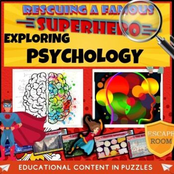 Preview of Psychology Escape Room -  Teamwork | Problem Solving & Skills Building