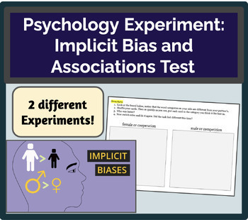 Preview of Psychology Experiment:  Implicit Bias and Associations Test