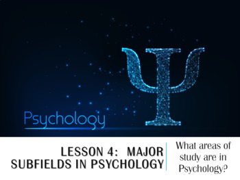 Preview of Major Subfields in Psychology Lesson 4