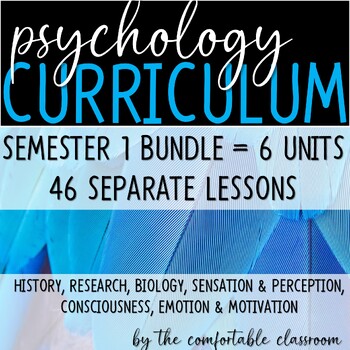 Preview of Psychology Full Semester 1 *UNITS BUNDLE*