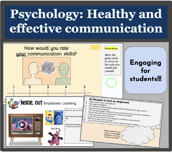 Preview of Psychology: Healthy and effective communication