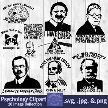 Preview of Psychology Humor Clipart Collection