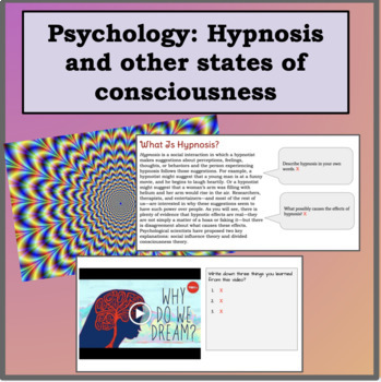 Preview of Psychology: Hypnosis and other  states of consciousness