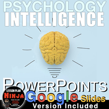 Preview of Psychology: Intelligence PowerPoints / Google Slides + Guided Notes, Vid Links
