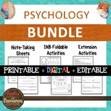 Psychology - Interactive Note-Taking BUNDLE