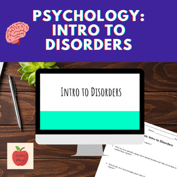 Preview of Psychology Intro to Disorders Lesson + Guided Notes