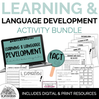 Preview of Psychology: Learning & Language Development Activity Bundle