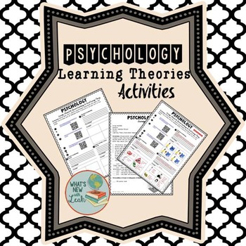 Preview of Psychology Learning Theories Activities