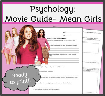 Preview of Psychology: Movie guide- Mean Girls